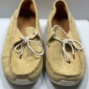 OluKai Ka’a Driver Men's Tan Suede Slip-On Loafers